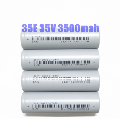 EVE 35V 18650 실린더 배터리 셀 3.7 3500mah 리온 이온 배터리 셀 3C 배전